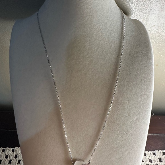 Dainty Silver 925 Cloud and Paper Airplane Pendant on Silver 925 Chain - Picture 6 of 15